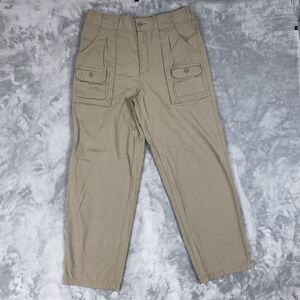 Cabela’s Men’s Cargo Pants 32x30 Beige Canvas Classic Fit Straight Leg Outdoor